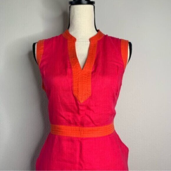 Boden Red and Orange Mini Dress - Picture 10 of 15